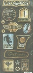 Basketball Hoops Swish Defense Shot Rebound Peter Horjus Design Sticker Sheet