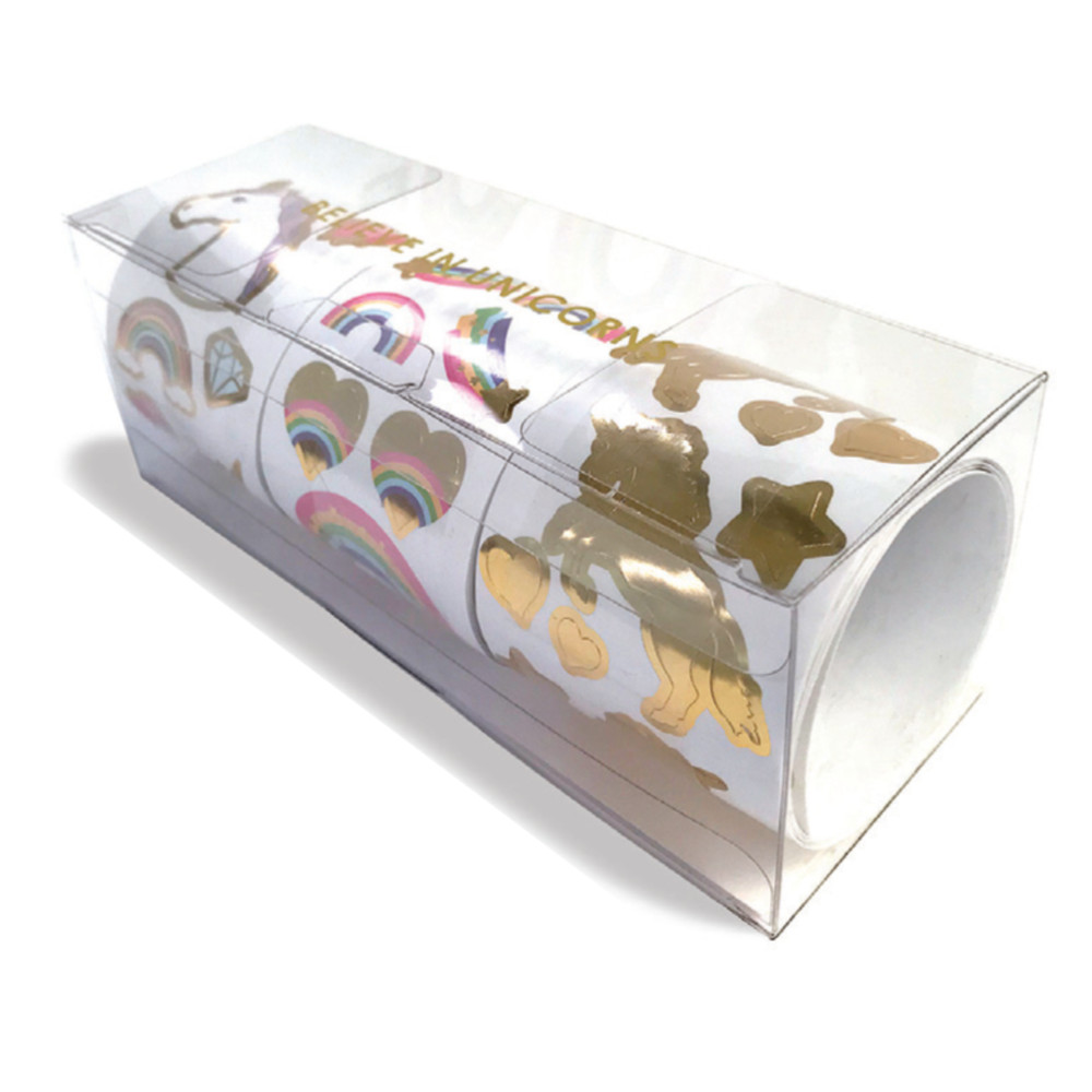 Mrs. Grossman’s Believe in Unicorns 3-Roll Sticker Gift Box Set – 175+ Stickers