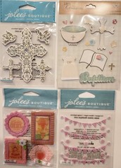 Lot Of 11 JOLEE’S BOUTIQUE Momenta K&Co Creative Touch 3D Stickers BABY GIRL