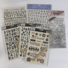 Scrapbooking Rub-on letters Scenic Route Deja Views Three Bugs++