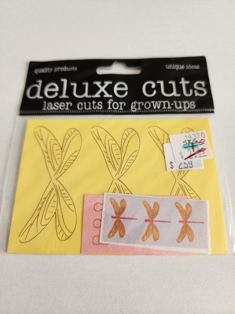 Dragonflies – Die Cut Laser Cut New – Deluxe Cuts Scrapbooking – Retired #23