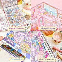 20 Reusable Kawaii 3D Stickers for Kids & Adults – Perfect for Holiday Gifting
