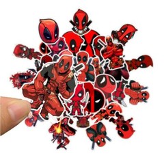 Deadpool Stickers Skateboard Vinyl Laptop Luggage Decals H20 Flask Sticker 35pc