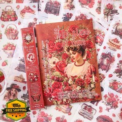 Washi Sticker Book 450+ Vintage People Flowers Scrapbook Junk Journal