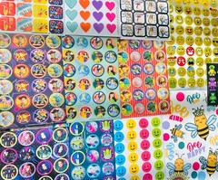 1079 STICKERS Shine on unicorn dreams rainbow beams BE you sparkle on happy vibe