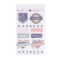 Pen+Gear Paper Sticker Book, Pink and Blue, 15 Sheets, 600+Stickers