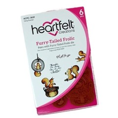 Bundle Heartfelt Creations Dies + Stamps Furry-Tailed Frolic Squirrel Acorn Fun