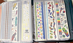 Creative Memories Sticker Binder Full Die Cuts Lots of Stickers