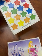 Set of 2 Smilemakers Sleeping Beauty & Stars Sticker Mods 2.5″ – 2×4 Inches