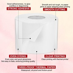 500 Per Roll 3×5″ Rectangle Inventory Color Coding Labels White 1 Roll