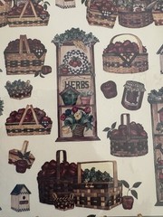 Gallery Graphics Acid-Free Stickers Apples Theme Americana, birdhouses, Herbs