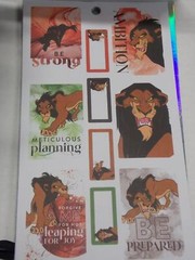 Disney tablet and art book of stickers, including villian stickers