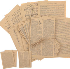 114 Pieces 2 Sets Junk Journal Pages Vintage Ephemera Pack Craft Paper Junk Jour