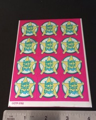Vintage Stickers CTP Foil Mylar Sticker Sheet VTG 80’s RARE