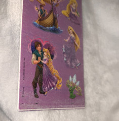 New Sealed 2016 Hallmark Disney Princess Tangled Rapunzel Glitter Stickers *READ
