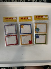 Lot Of Sticker Name Tags 3 Packs 3.25×2.75 School Teacher Meeting Greeting Show