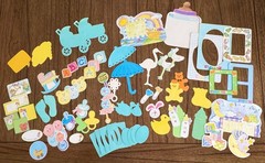Scrapbook BABY BOY PAPER, STICKERS, EMBELLISHMENTS