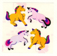 Vintage 80’s Great Seven 7 PEARLY Unicorns Sticker Mod