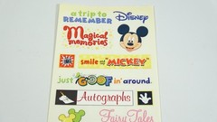 4 SandyLion Disney Phrase Sheet Theme Park DSCB43 Stickers