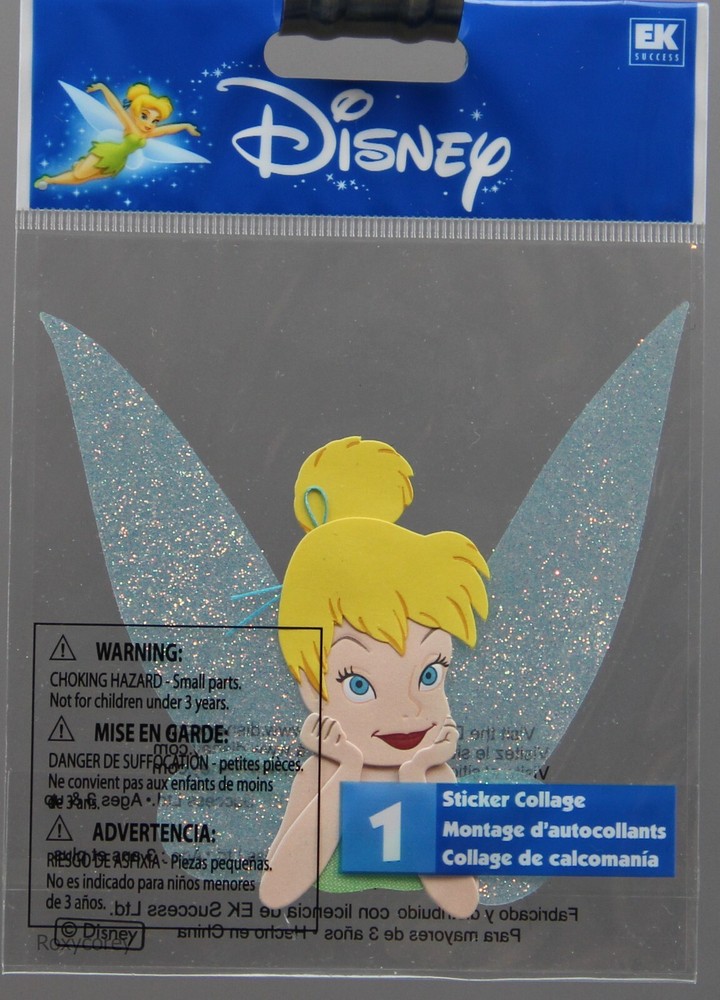 Disney Princess Peter Pan Fairy Tinkerbell Tinker Bell Scrapbook Stickers NEW