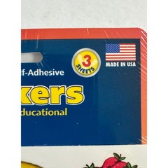 New Hygloss Fruits Vegies Stickers 3 sheets Educational Scrapbook