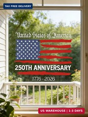 250 Anniversary USA Stickers, 250th Anniversary The Independence of USA Sticker