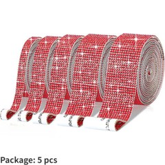 5X Glitter Self-Adhesive Rhinestone Tape Crystal Sticker Trim Diamond Ribbon DIY