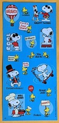 Charles M. Schulz Peanuts Characters Snoopy Sticker Sheet