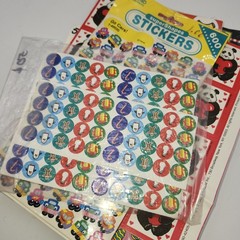 Lot VINTAGE Stickers mini reward Fall Halloween Christmas Hallmark school