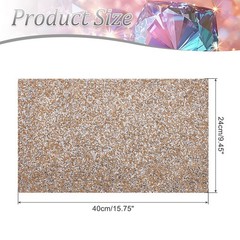 Rhinestone Sheets, Rhinestone Sticker 15.7″x9.4″ Self Adhesive(Silver Rose Gold)