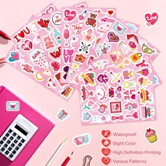 468 PCS Valentines Stickers for Kids Colorful Heart Stickers Bulk Valentines