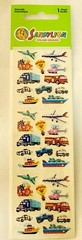 Sandy Lion Prismatic Vehicles Transportation Stickers Set Of 2