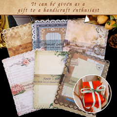 60 Sheets Lace Edged Vintage Scrapbook Paper, Assorted Set – 6 Pack Aesthetic St