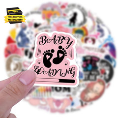 Taking Care of Pregnant Women Stickers for Water Bottle Laptop Notebooks Phones