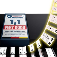 Removable 88-Key Silicone Piano Stickers for Beginners, Reusable, Gift Box