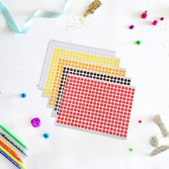 Colored Dot Stickers Self Adhesive Round Labels for Office Sorting and Packaging