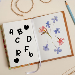 10 Sheets 0.5 Inch Vinyl Letter Stickers, 1120 Alphabet and Number Stickers for