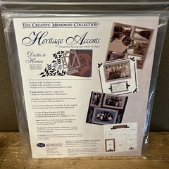 New Creative Memories 10×12 Paper & Die Cuts Pack Heritage Accents 2002 Sealed