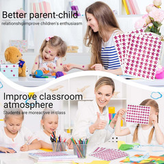 2100 Pcs Star Stickers, Glitter Star Stickers for Reward Chart 30 Sheets Reward