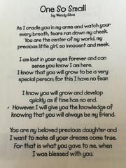 Once Upon a Scribble One So Small Poem Little Girl Mother Baby Daughter