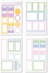 Decorative Pastel Stickers – Enhance Your Creative Projects