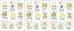 3 SHEETS VINTAGE Hallmark 1988 Stickers! Religious Inspirational Animals