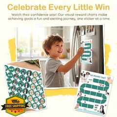 HJLLOQR Dog Theme Reward Chart 20 Charts 432 Stickers