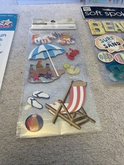Lot Of 8 Travel Stickers And Embellishments Various Brands