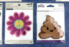 Lot Of 14~Sticko Fuzzy & Bling Patch Stickers~Assorted Designs~Crafts~Decorating