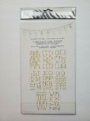 MambiSticks Jane Foil Gold Large Alphabet Stickers New