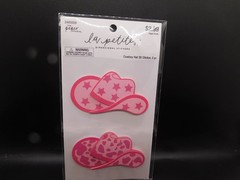 The paper studio la petites Pink Cowboy Hat 3D Sticker 2pc
