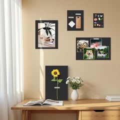 25 PCS 5×7 Black Uncut Mat Boards Backing Matte Prints Photos Crafts Frames