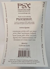 Rare Collectible PSX Designs CULTIVATE LOVE 4×6 Sticker Module – Gardening Theme