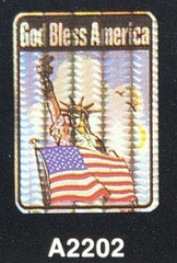 7 Selectra VTG Patriotic American USA Prismatic Flag Stickers, 250th Anniversary